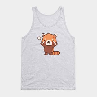 Angry But Cute Red Panda Tank Top